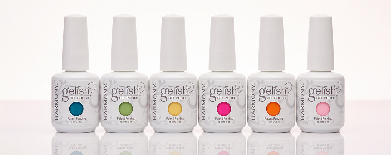 Палитра гель-лаков для ногтей Gelish Harmony со стандартом 3-Free Гель-лаки Gelish Harmony формулы 3-Free в различных оттенках
